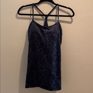 Lululemon Athletica Power Y Tank Blue Size 8